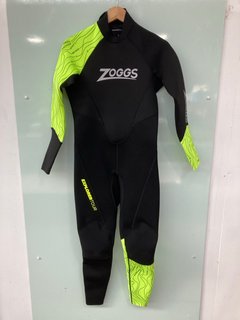 ZOGGS EXPLORER TOUR MENS WETSUIT IN BLACK/YELLOW - UK L - RRP £180.00: LOCATION - FRONT BOOTH