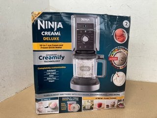 NINJA CREAMI DELUXE ICE CREAM MAKER - RRP £275.00: LOCATION - I7