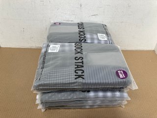 10 X PACKS OF SOCK STACK MENS WOVEN BOXES IN XXL: LOCATION - I7