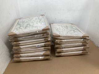 QTY OF FLORAL PADDED LAP TRAYS: LOCATION - I10