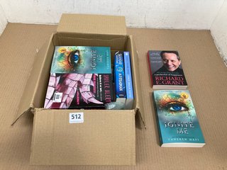 BOX OF ASSORTED BOOKS TO INCLUDE IGNITE ME BY TAHEREH MAFI: LOCATION - I10