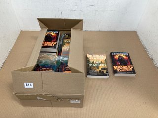 BOX OF ASSORTED BOOKS TO INCLUDE THE TRACKERS BY CHARLES FRAZIER: LOCATION - I10