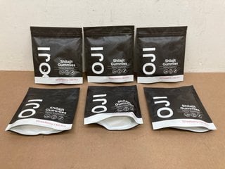 6 X PACKS OF OJI SHILAJIT GUMMIES IN STRAWBERRY - BBE 7/26: LOCATION - H15