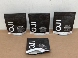 4 X PACKS OF OJI SHILAJIT GUMMIES IN STRAWBERRY - BBE 7/26: LOCATION - H15