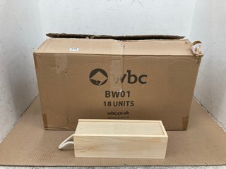 BOX OF WOODEN WINE BOXES: LOCATION - H14