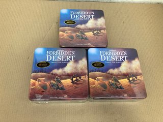 3 X GAMEWRIGHT FORBIDDEN DESERT THIRST FOR SURVIVAL GAMES: LOCATION - H13