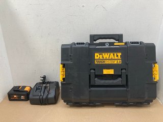 DEWALT TOUGH SYSTEM 2.0 TOOL BOX TO INCLUDE DEWALT ACCESSORIES & TITAN 36V BATTERY WITH CHARGER: LOCATION - H12