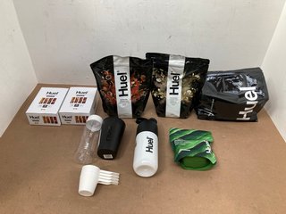 QTY OF ASSORTED HEUL SUPPLEMENT ITEMS TO INCLUDE HUEL 500ML BOTTLE: LOCATION - H12