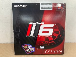 WINMAU BLADE III6 TRIPLE CORE CARBON DART BOARD: LOCATION - H10