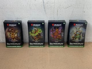 4 X ASSORTED MAGIC THE GATHERING BLOOMBURROW COMMANDER DECKS: LOCATION - H8