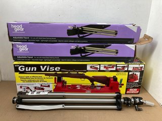 4 X ASSORTED ITEMS TO INCLUDE CASE CARD GUN VICE - (PLEASE NOTE: 18+YEARS ONLY. ID MAY BE REQUIRED): LOCATION - H7