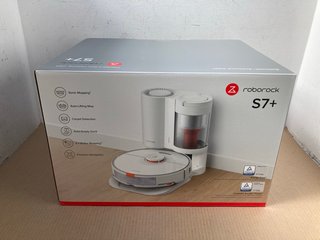 ROBOROCK S7+ ROBOTIC VACUUM CLEANER & AUTO EMPTY DOCK IN WHITE - RRP £799.99: LOCATION - H6