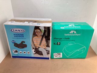 BEBECONFORT MANGA I-SAFE GROUP 3 BOOSTER SEAT TO ALSO INCLUDE GRACO BOOSTER MAX R129 ISOFIX BACKLESS BOOSTER SEAT: LOCATION - H6