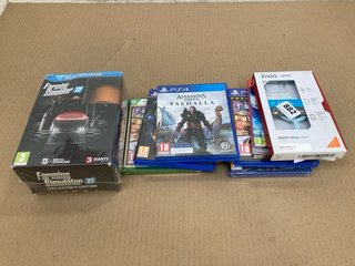 QTY OF ASSORTED TECH ITEMS TO INCLUDE PS4 PREMIUM EDITION GRAND THEFT AUTO 5 GAME (PEGI 18) - (PLEASE NOTE: 18+YEARS ONLY. ID MAY BE REQUIRED): LOCATION - H3