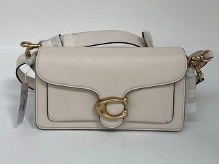 COACH TABBY SHOULDER BAG IN CHALK - RRP £450.00: LOCATION - FRONT BOOTH