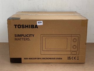 TOSHIBA MM-MM20P WHITE MICROWAVE OVEN: LOCATION - E3