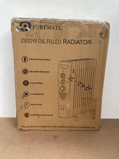 PUREMATE 2500W OIL FILLED RADIATOR TO INCLUDE VEVOR VEHICLE RAMP: LOCATION - E3