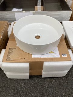 395MM DIAM CERAMIC VESSEL BASIN - RRP £210: LOCATION - A2