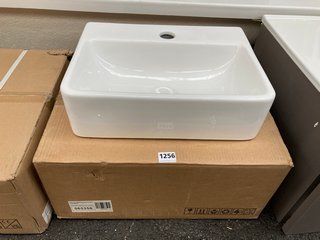 410 X 305MM 1TH CERAMIC COUNTER TOP BASIN - RRP £125: LOCATION - A2