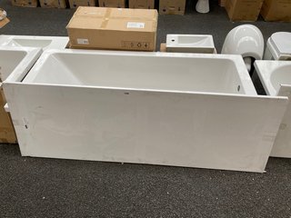 1800 X 800MM NTH SINGLE ENDED BATH WITH A GLOSS GREY MDF BATH SIDE PANEL - RRP £539: LOCATION - A3