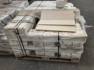 PALLET OF RAK 600 X 150MM PORCELAIN TILES IN GEMS WARM BEIGE MATT - RRP £2720: LOCATION - A1 (KERBSIDE PALLET DELIVERY)