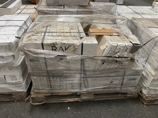 PALLET OF RAK EXTERIOR GRADE PORCELAIN 600 X 300MM FLOOR TILES IN GEMS MOCCA RUSTIC APPROX 34M2 - RRP £2834: LOCATION - A1 (KERBSIDE PALLET DELIVERY)