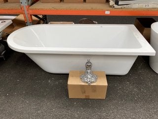 1710 X 780MM SINGLE ENDED FREESTANDING BATH WITH A SET OF CHROME CLAW & BALL FEET - RRP £1019: LOCATION - B3