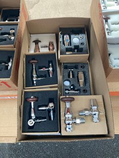 QTY OF ASSORTED TRADITIONAL TRV VALVES WITH LOCK SHIELDS & RADIATOR VALVES - RRP £600: LOCATION - R2