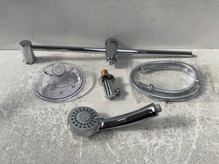 SHOWER SLIDE RAIL KIT IN CHROME WITH MULTI FUNCTION HANDSET & HOSE - RRP £85: LOCATION - R2