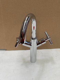 MODERN CROSSHEAD MONO BASIN MIXER TAP IN CHROME - RRP £175: LOCATION - R3