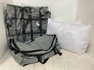 QTY OF ASSORTED HOUSEHOLD ITEMS TO INCLUDE 3 X SPACESAVER STORAGE BAGS IN GREY: LOCATION - WH6