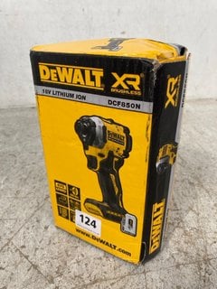 DEWALT XR BRUSHLESS 18V LITHIUM ION CORDLESS IMPACT DRIVER: LOCATION - WH6