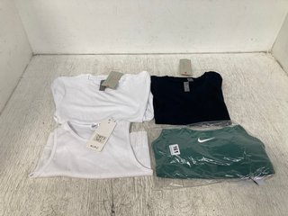 4 X ASSORTED LADIES CLOTHING IN VARIOUS SIZES TO INCLUDE SWEATY BETTY HARPER SHORT SLEEVED T-SHIRT IN WHITE- SIZE S: LOCATION - WH8