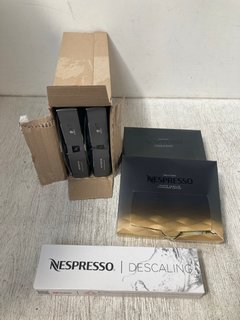 QTY OF ASSORTED NESPRESSO ITEMS TO INCLUDE CREATIONS CAFE VANILIO COFFEE PODS - BBE 05/25: LOCATION - WH10