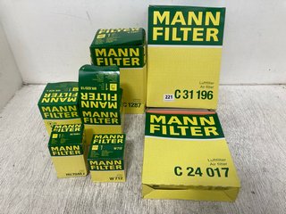 QTY OF ASSORTED MANN FILTER CAR PARTS TO INCLUDE HU7046Z OIL FILTER: LOCATION - WA11