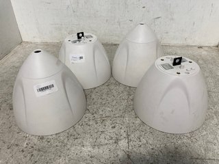 4 X CRESTRON SAROS PD4T-W-T PENDANT SPEAKERS: LOCATION - A16