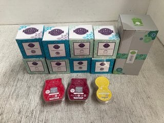 QTY OF SCENTSY AUTHENTIC SCENT ITEMS TO INCLUDE 2.8ML FRAGRANCE FLOWER OIL 88ML: LOCATION - A14