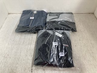 3 X ASSORTED MCKENZIE CLOTHING ITEMS IN VARIOUS SIZES TO INCLUDE FULL ZIP HOODIE IN GREY - SIZE MEDIUM: LOCATION - A14