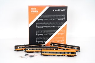 IRISH RAILWAY MODELS INTERCITY CIE/IR MK.2B/C PASSENGER COACH PACK-D SET - IR ORANGE - RRP £189: LOCATION - BOOTH