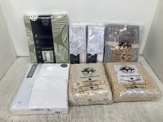 7 X ASSORTED SOFT FURNISHING ITEMS TO INCLUDE 3 X APPLE TREE BEXLEY THROWS- SIZE 130 X 180CM: LOCATION - A12