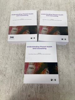 3 X UNDERSTANDING MENTAL HEALTH AND COUNSELLING BOOKS: LOCATION - A12