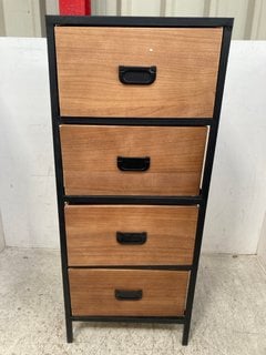 CAYMAN 4 DRAWER CHEST IN BROWN: LOCATION - A7