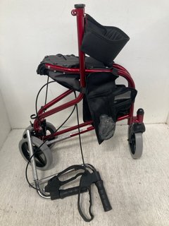 DRIVE RL-S42014 ROLLATOR IN SHIMMER RED: LOCATION - A4