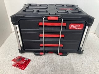 MILWAUKEE 3-DRAWER TOOL BOX - RRP £150: LOCATION - A3