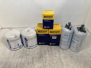 7 X ASSORTED HARDWARE ITEMS TO INCLUDE HENGST H100WL AIR FILTER: LOCATION - A3