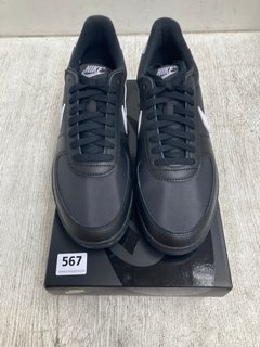 NIKE MENS FIELD GENERAL 82 TRAINERS IN BLACK - UK SIZE 10 - RRP £90: LOCATION - A2