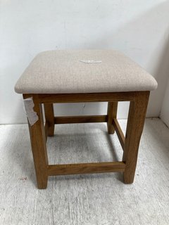 ELM HOME RUSTIC OAK WOOD STOOL HTS01-ELM.RUSTIC OAK: LOCATION - A2