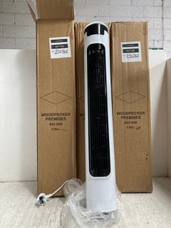 3 X OSCILLATING FREESTANDING TOWER FANS IN WHITE: LOCATION - A1