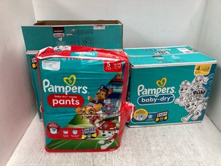 PAMPERS MULTI-PACK BABY-DRY SIZE 4 NAPPIES TO INCLUDE PAMPERS MULTI-PACK BABY-DRY NAPPY PANTS: LOCATION - B6