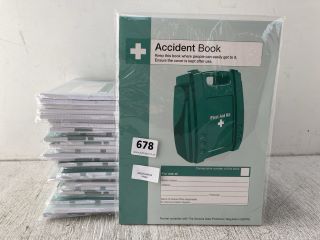 QTY OF FIRST AID ACCIDENT BOOKS: LOCATION - B7